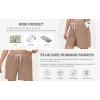 imagePOSESHE Womens Plus Size Running Shorts Casual Summer Athletic Workout Shorts High Waisted Gym Yoga Lounge Shorts PantsB05 Light Gray