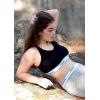 imagePOSESHE Womens UltraSoft Micromodal Bralettes S5XL Plus Size BraBlack  2 Pack