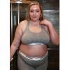 imagePOSESHE Womens UltraSoft Micromodal Bralettes S5XL Plus Size BraGrey  2 Pack