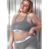 imagePOSESHE Womens UltraSoft Micromodal Bralettes S5XL Plus Size BraGrey