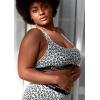 imagePOSESHE Womens UltraSoft Micromodal Bralettes S5XL Plus Size BraLeopard