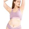 imagePOSESHE Womens UltraSoft Micromodal Bralettes S5XL Plus Size BraPurple