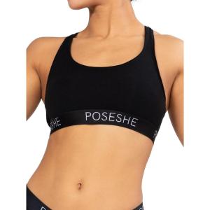 imagePOSESHE Womens UltraSoft Micromodal Bralettes S5XL Plus Size BraAll Black
