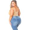 imagePOSESHE Plus Size Tank Bodysuit For Curvy WomenBeige