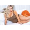 imagePOSESHE Plus Size Tank Bodysuit For Curvy WomenLinen Brown