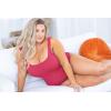 imagePOSESHE Plus Size Tank Bodysuit For Curvy WomenPink