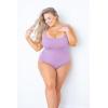 imagePOSESHE Plus Size Tank Bodysuit For Curvy WomenPurple