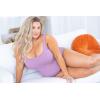 imagePOSESHE Plus Size Tank Bodysuit For Curvy WomenPurple