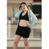 imagePOSESHE Womens Boxer Briefs 8quot Inseam MicroModal AntiChafing Boyshorts Underwear S5xlBlack  8 Inseam  3 Pack