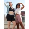 imagePOSESHE Womens Boxer Briefs 8quot Inseam MicroModal AntiChafing Boyshorts Underwear S5xlBlack  8 Inseam  3 Pack