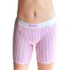 imagePOSESHE Womens Boxer Briefs 8quot Inseam MicroModal AntiChafing Boyshorts Underwear S5xlPurple Stripes