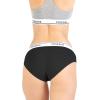 imagePOSESHE Womens MicroModal Brief Underwear Bikini Panties For Women Pack Available in Plus SizeGrey Grey Black 3 Pack