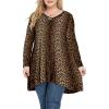 imagePOSESHE Plus Size Tops for Womens Summer Clothes Short Sleeve Shirts Casual V Neck Tunic Asymmetrical Blouses