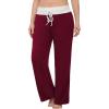imagePOSESHE Women Plus Size Comfy Pajama Pants Casual Stretch Pant Drawstring Palazzo Lounge Pants Wide Leg for All Seasons