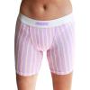 imagePOSESHE Womens Boxer Briefs 8quot Inseam MicroModal AntiChafing Boyshorts Underwear S5xlPurple Stripes