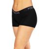 imagePOSESHE Womens Boxer Briefs 3quot Inseam Ultrasoft MicroModal AntiChafing NoRoll Boyshorts Underwear S5XLAll Black  3 Inseam  3 Pack