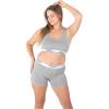 imagePOSESHE Womens Boxer Briefs 3quot Inseam Ultrasoft MicroModal AntiChafing NoRoll Boyshorts Underwear S5XLGrey  3 Inseam