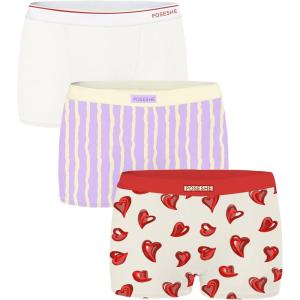 imagePOSESHE Womens Boxer Briefs 3quot Inseam Ultrasoft MicroModal AntiChafing NoRoll Boyshorts Underwear S5XLBee Mixed Color  3 Inseam  3 Pack