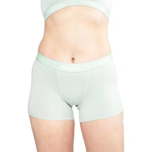 imagePOSESHE Womens Boxer Briefs 3quot Inseam Ultrasoft MicroModal AntiChafing NoRoll Boyshorts Underwear S5XLLight Blue  3 Inseam