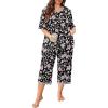 10-black Pink Floral