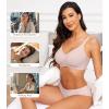 imagePOSESHE Womens Wireless Bras Comfortable Supportive Tshirt Bra No Underwire Seamless Push Up Everyday Adjustable BralettesPink