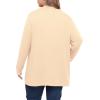 imagePOSESHE Womens Plus Size Cardigan Sweater 2025 Fall Long Sleeve Lightweight Knit Open Front Casual Loose CardiganKhaki