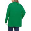 imagePOSESHE Womens Plus Size Cardigan Sweater 2025 Fall Long Sleeve Lightweight Knit Open Front Casual Loose CardiganLight Green