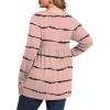 imagePOSESHE Womens Plus Size Long Sleeves Tops 2025 Fall Winter Tunic Tops Casual VNeck Wrap Shirts Dressy Work Blouses L4XLBeen Red