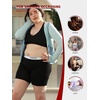 image:imagePOSESHE Boy Shorts Underwear for Women Boxer Briefs Micro Modal Boyshorts Anti Chafing 6 Inseam Lingerie Panties S5XLBlack  3 Pack