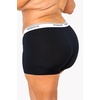 image:imagePOSESHE Boy Shorts Underwear for Women Boxer Briefs Micro Modal Boyshorts Anti Chafing 6 Inseam Lingerie Panties S5XLBlack