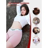 image:imagePOSESHE Boy Shorts Underwear for Women Boxer Briefs Micro Modal Boyshorts Anti Chafing 6 Inseam Lingerie Panties S5XLBlackGreyBeige Basics  3 Pack