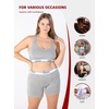 image:imagePOSESHE Boy Shorts Underwear for Women Boxer Briefs Micro Modal Boyshorts Anti Chafing 6 Inseam Lingerie Panties S5XLGrey