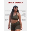 image:imagePOSESHE Boy Shorts Underwear for Women Boxer Briefs Micro Modal Boyshorts Anti Chafing 6 Inseam Lingerie Panties S5XLOlive Green