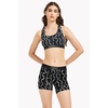 image:imagePOSESHE Boy Shorts Underwear for Women Boxer Briefs Micro Modal Boyshorts Anti Chafing 6 Inseam Lingerie Panties S5XLPrinted Black Stripe