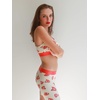 image:imagePOSESHE Boy Shorts Underwear for Women Boxer Briefs Micro Modal Boyshorts Anti Chafing 6 Inseam Lingerie Panties S5XLRed Lips