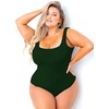 image:imagePOSESHE Plus Size Bodysuit for Curvy Women Outfits Tank Top Sexy Body SuitsGreen