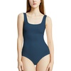 image:imagePOSESHE Womens Plus Size Bodysuit Square Neck Sleeveless Tank Top Sexy Bodysuits For Curvy Women Outfits M5XBlue Gray
