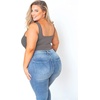 image:imagePOSESHE Womens Plus Size Bodysuit Square Neck Sleeveless Tank Top Sexy Bodysuits For Curvy Women Outfits M5XGray