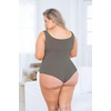 image:imagePOSESHE Womens Plus Size Bodysuit Square Neck Sleeveless Tank Top Sexy Bodysuits For Curvy Women Outfits M5XGray