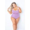 image:imagePOSESHE Womens Plus Size Bodysuit Square Neck Sleeveless Tank Top Sexy Bodysuits For Curvy Women Outfits M5XPurple