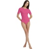 image:imagePOSESHE Womens Plus Size Short Sleeve Tank Top Basic Round Neck Bodysuit M5XPink