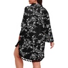 image:imagePOSESHE Womens Plus Size Swimsuit Cover Ups Shirts 2025 Fashion Summer Tassel Beach Bathing Suit for Swimwear Bikini DressBlack D Floral