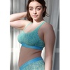 image:imagePOSESHE Womens UltraSoft Micromodal Bralettes S5XL Plus Size BraPool Blue