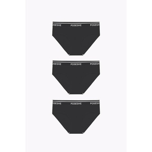 image:imagePOSESHE Womens MicroModal Brief Underwear Bikini Panties for Women Pack Available in Plus SizeDark Gray 3 Pack